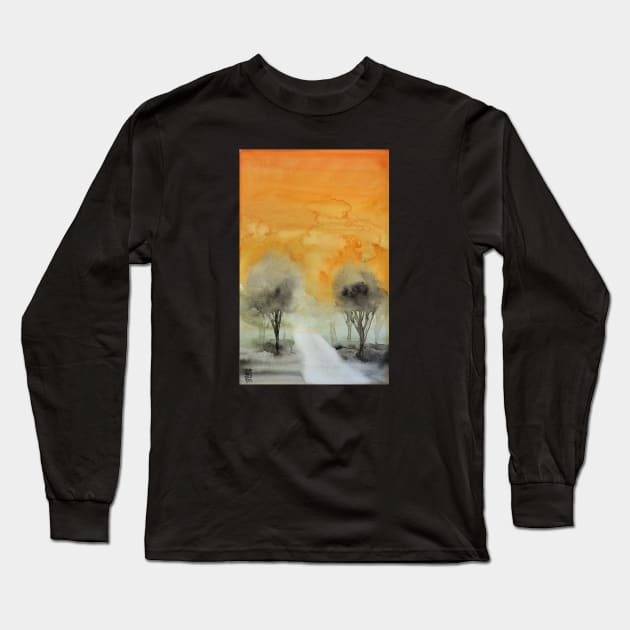 Little pathway Long Sleeve T-Shirt by Andreuccetti Art